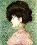 Edouard Manet portratt av irma brunner oil painting artist